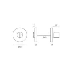 FECHO WC IN.04.236 INOX - SEM IND