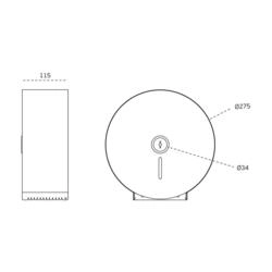 PORTA ROLO IN.60.489 INOX