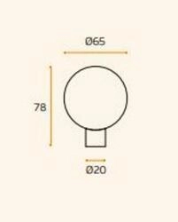 PUXADOR IN.00.090G ROTATIVO - PAR