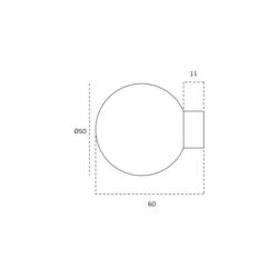 PUXADOR IN.00.095 FIXO - PORTA DE VIDRO