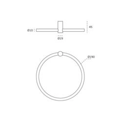 TOALHEIRO IN.153 IN CIRCULAR ACO INOX